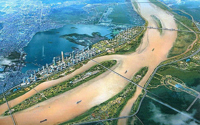 Quy hoạch 2 bên bờ Sông Hồng tại Hà Nội