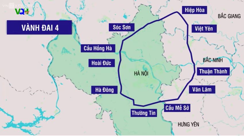  Quy hoạch đường vành đai 4 Hà Nội ( tất cả thông tin)
