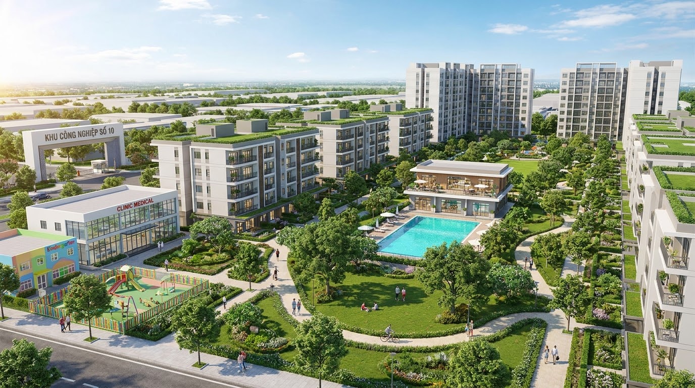 Khu đa chức năng cụm công nghiệp số 10 Quang Vinh Hưng Yên