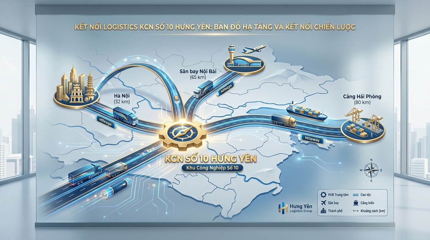 khả năng kết nối cụm công nghiệp số 10 Quang Vinh Hưng Yên
